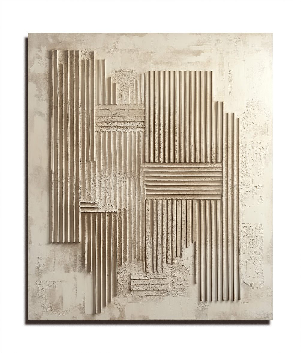 Echoes of Structure - Textured Canvas