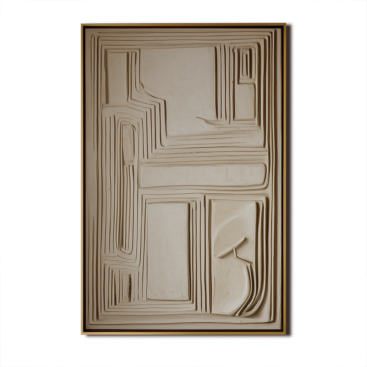 Linear Depth Abstract Wall Art