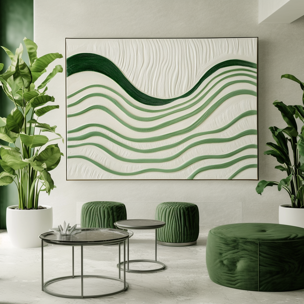 Rhythms of Silence - Abstract Oil Painting for Textured Modern Wall Art