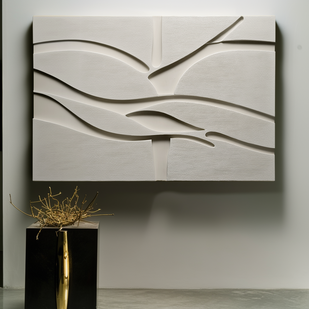 Silent Flow - Minimalist Textured Wall Art for Modern Interiors