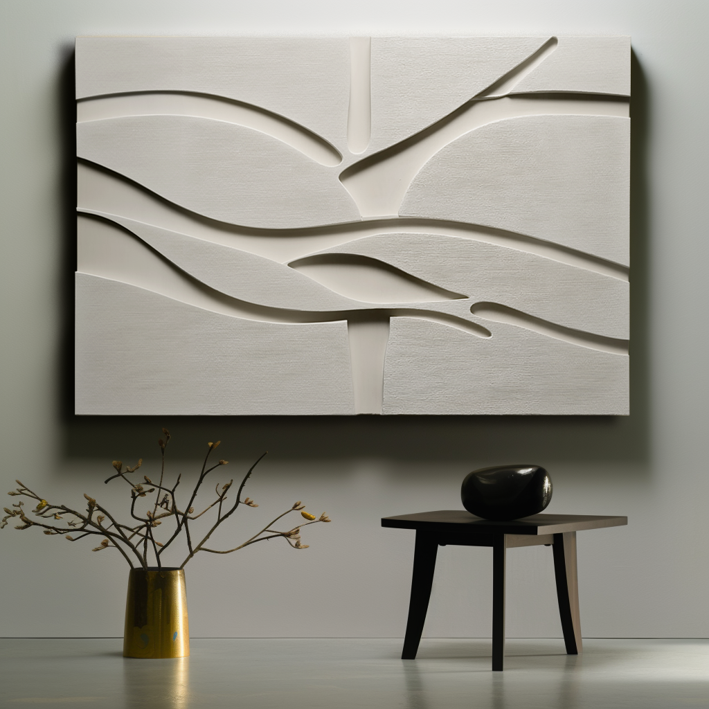 Silent Flow - Minimalist Textured Wall Art for Modern Interiors