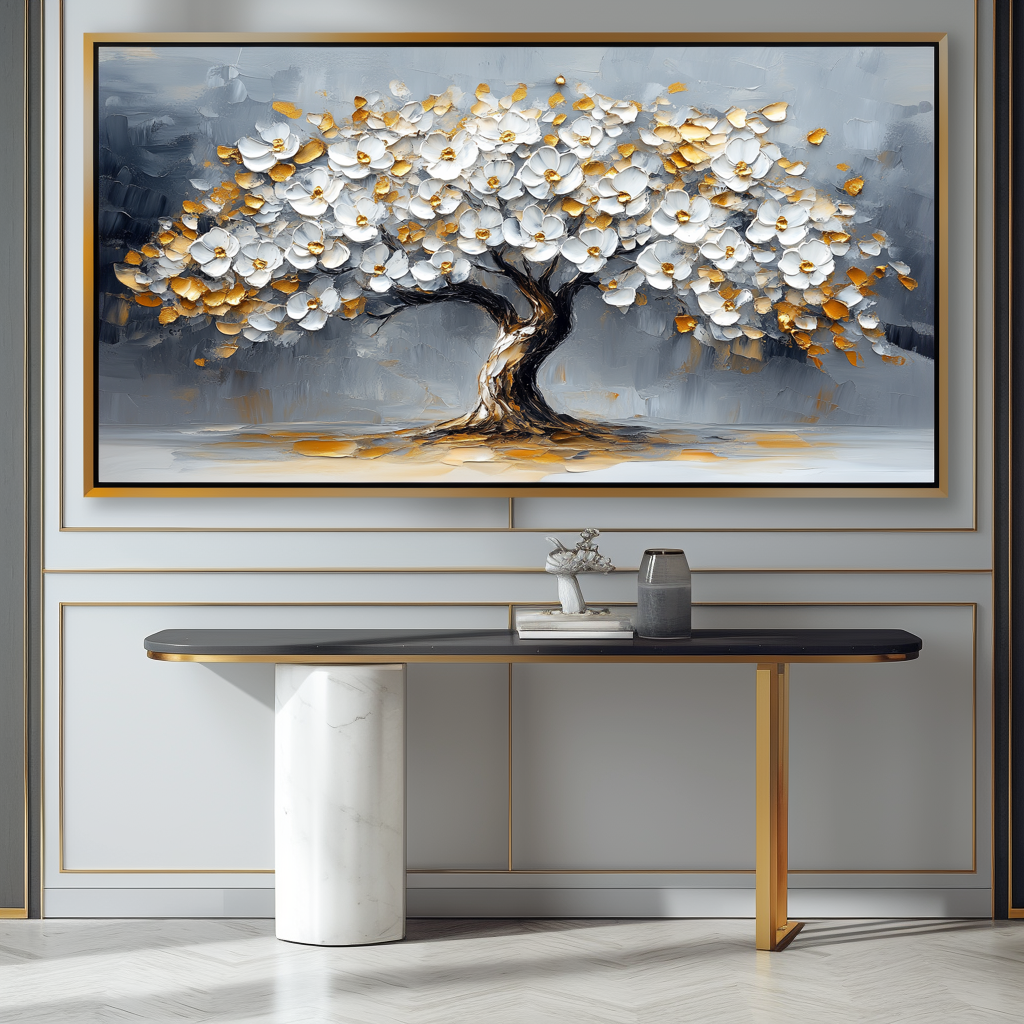 Golden Blooming Tree