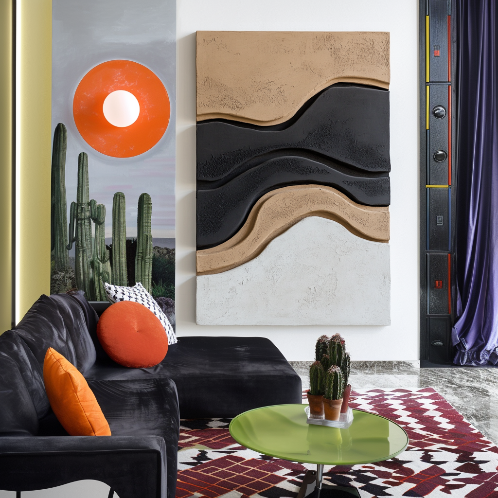 Layered Sculptural Abstract Painting - Contour Shift