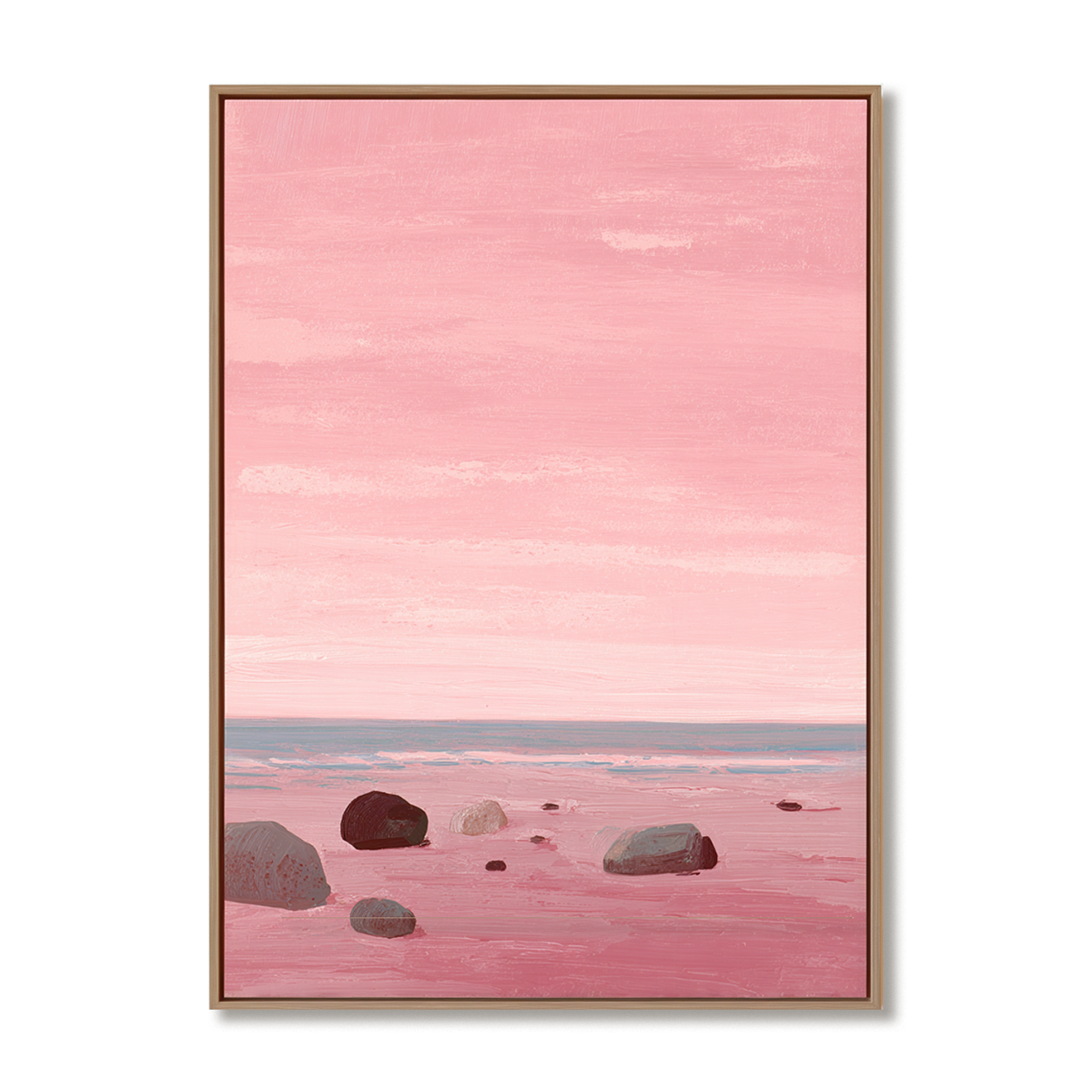 Blush Shoreline – Abstract Painting
