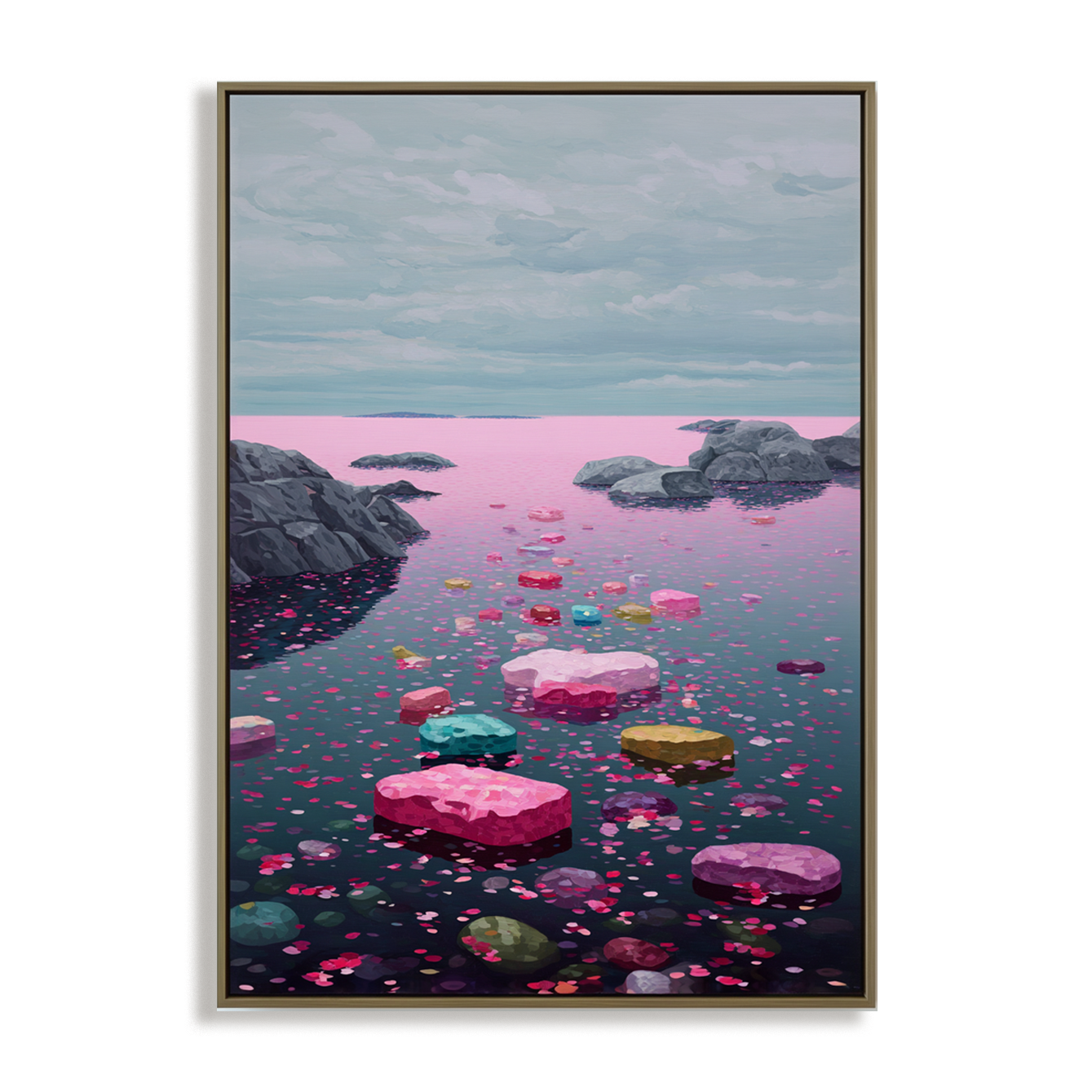 Petal Drift – Abstract Painting