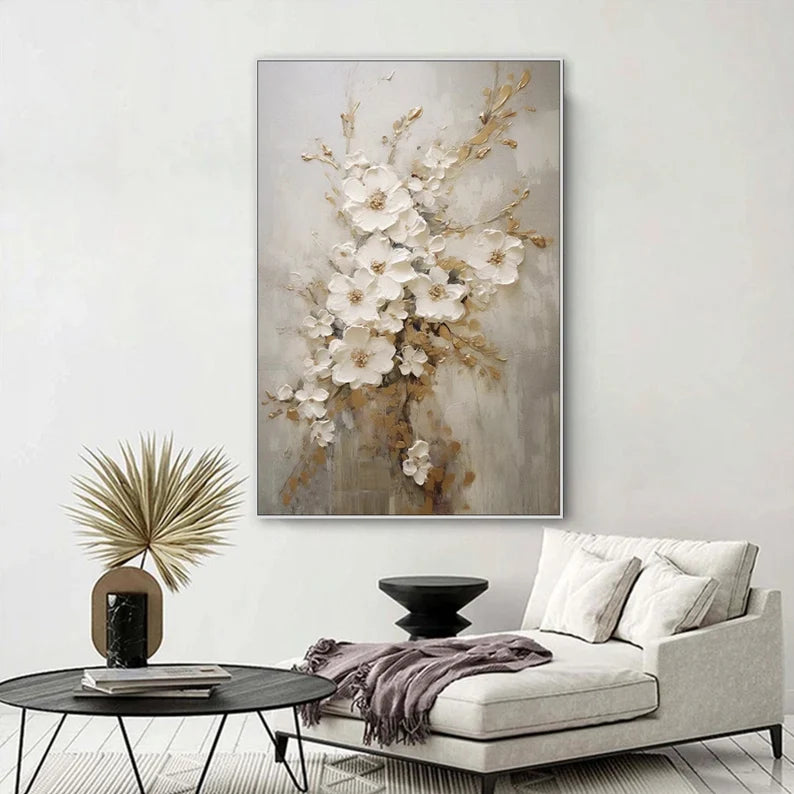 Flower Painting on Canvas #art2625