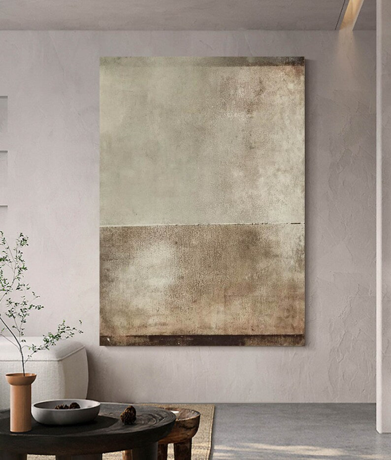 Beige Wabi-Sabi Painting #art2610