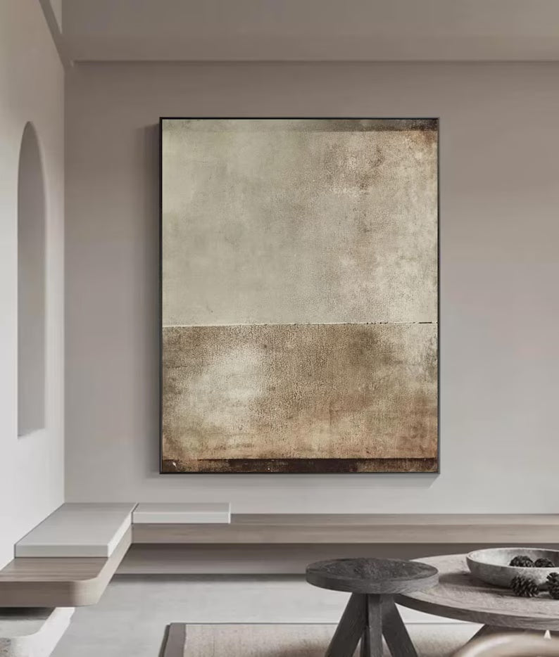 Beige Wabi-Sabi Painting #art2610