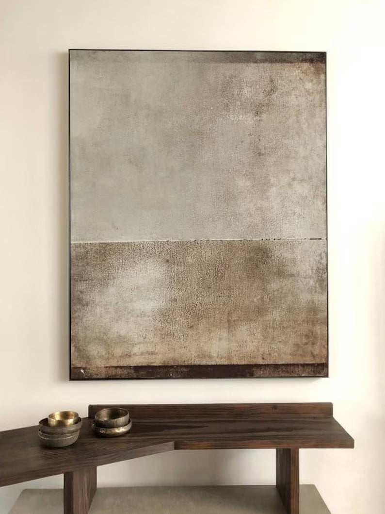 Beige Wabi-Sabi Painting #art2610