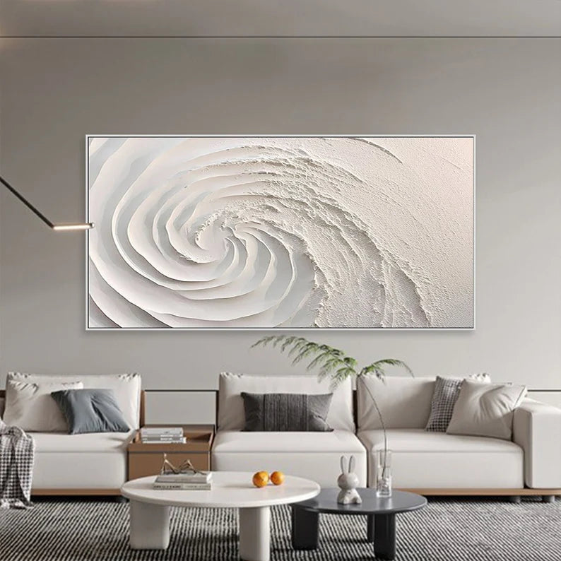 Ethereal Spiral Textured Art