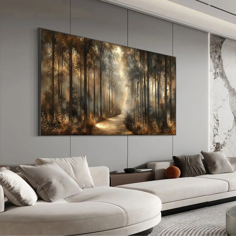 Abstract Forest Oil Painting on Canvas #art267