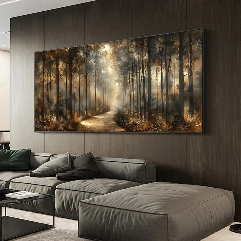 Abstract Forest Oil Painting on Canvas #art267