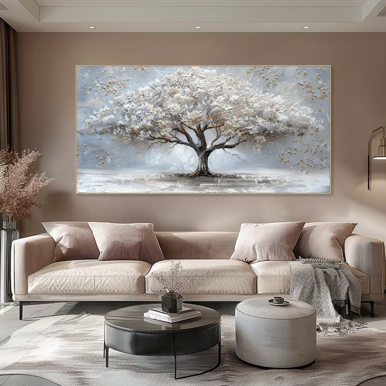 3D Textured Tree Painting Canvas Wall Art #art2630