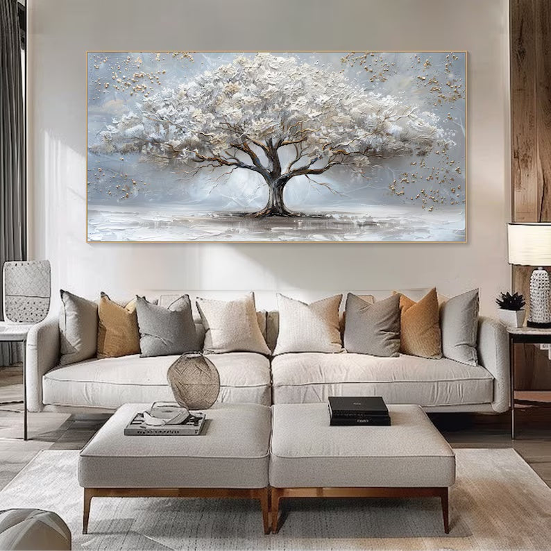 3D Textured Tree Painting Canvas Wall Art #art2630