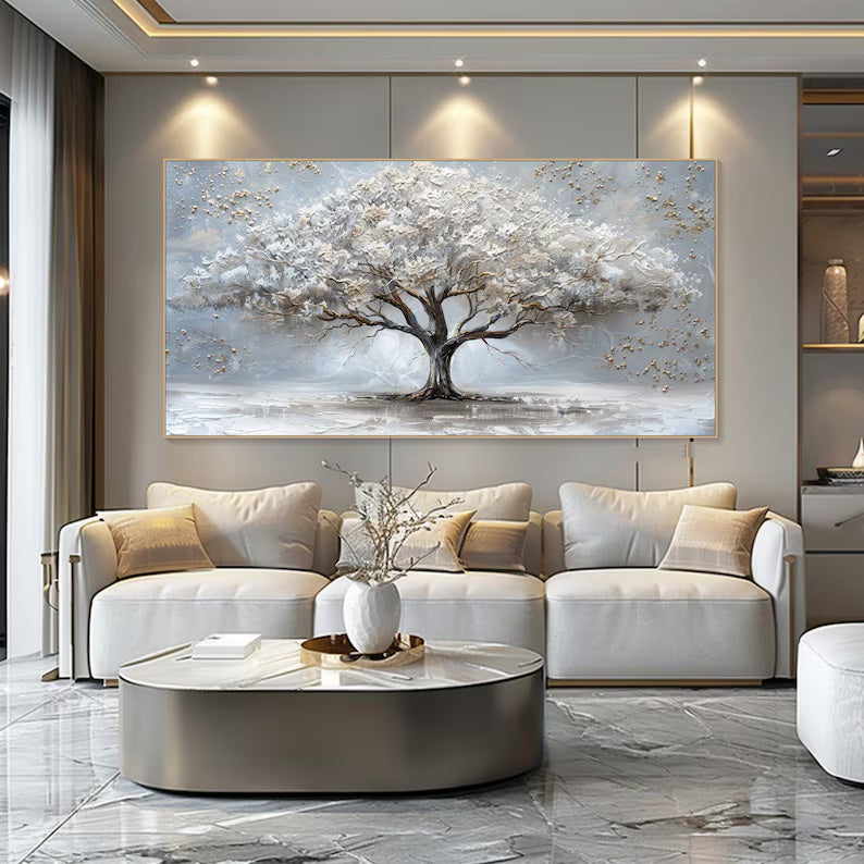 3D Textured Tree Painting Canvas Wall Art #art2630