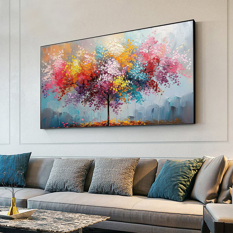 Abstract Blossom Tree Oil Painting #art264