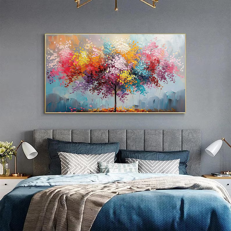 Abstract Blossom Tree Oil Painting #art264