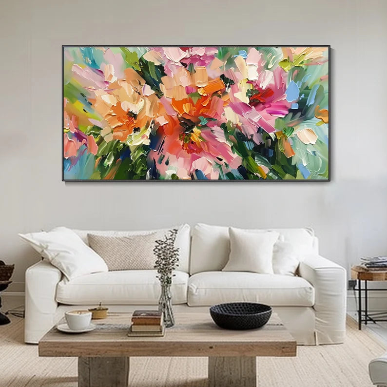 Abstract Fantasy Floral Oil Painting  #2615