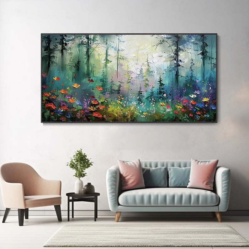 Colorful Forest Canvas Oil Painting #art2623