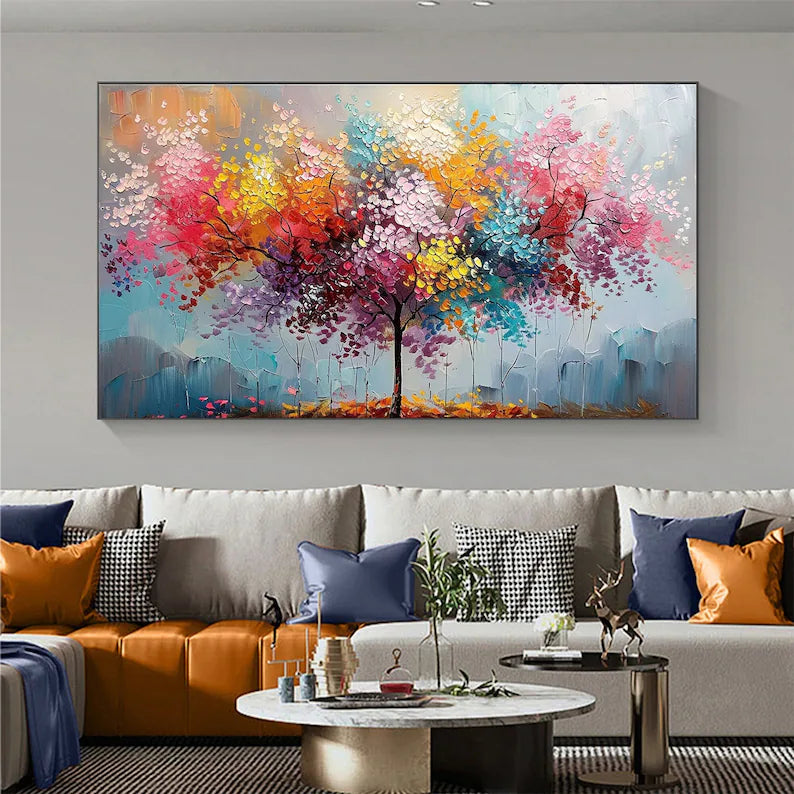 Abstract Blossom Tree Oil Painting #art264