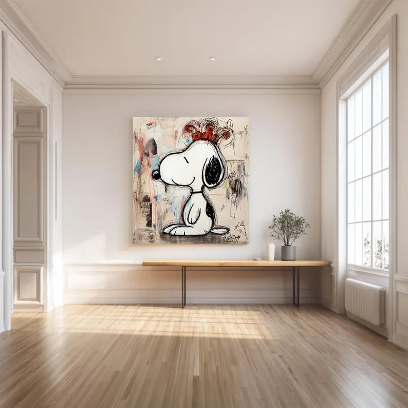 Snoopy Fun – Playful Dog Canvas Art#AB0519027