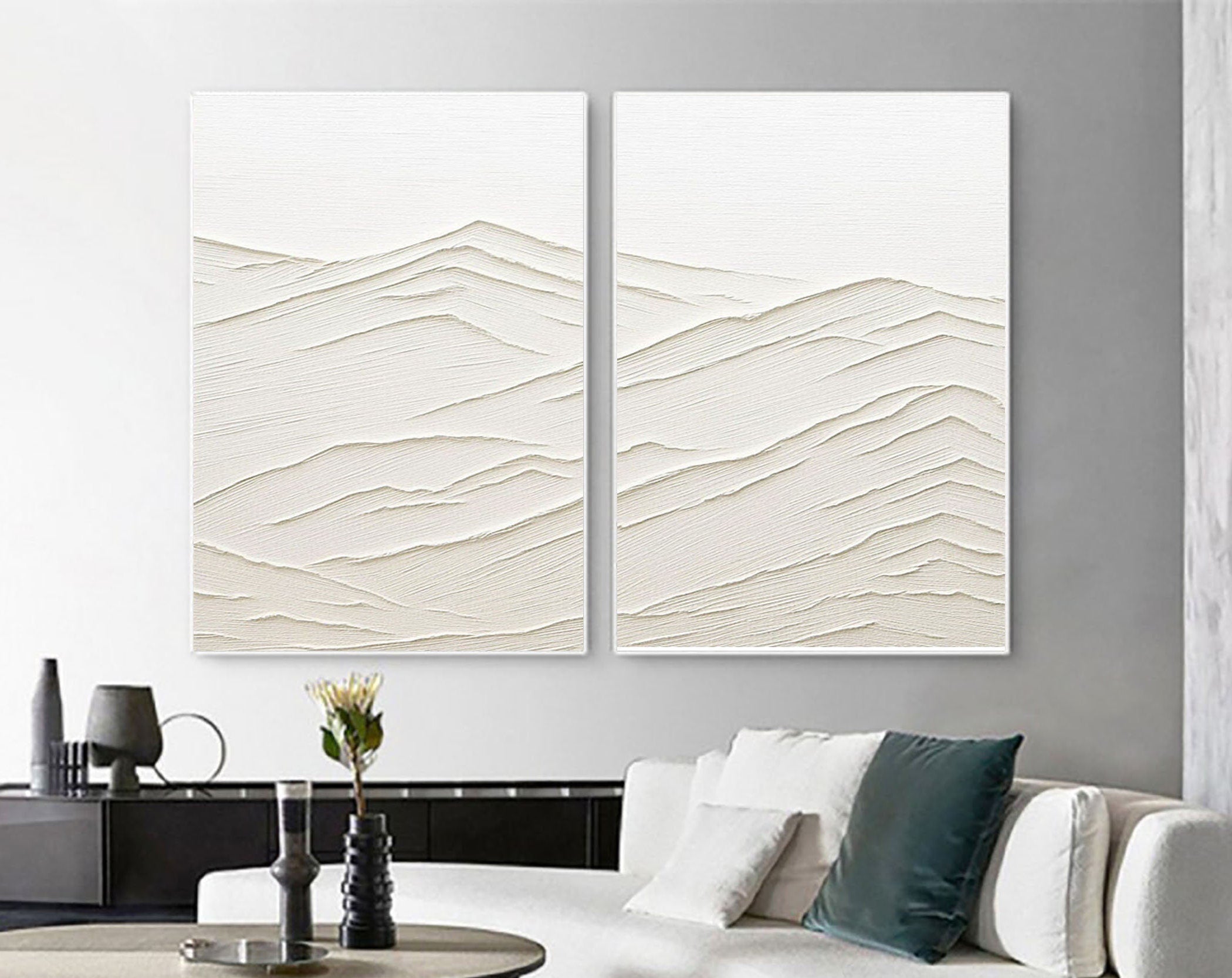 Abstract Tranquility Painting SET OF 2 #CXA 00401