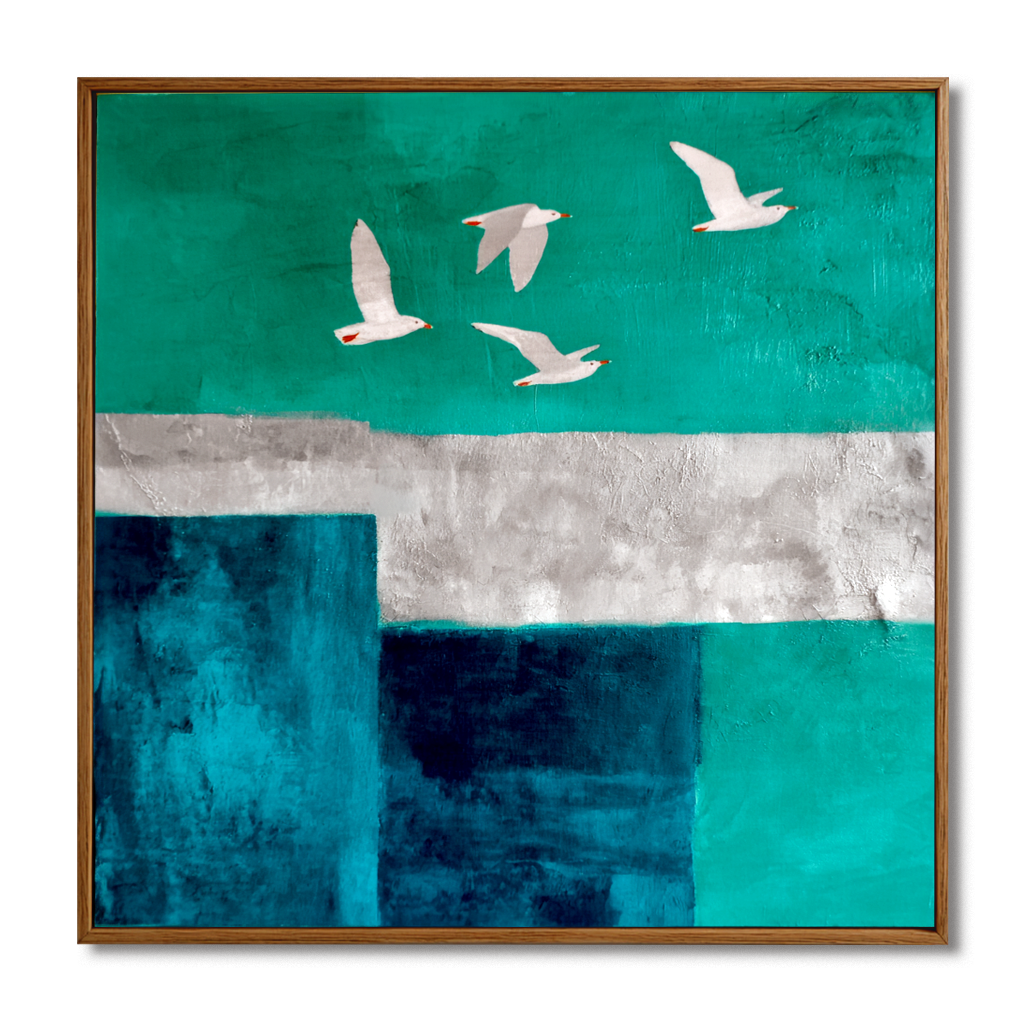 Across the Quiet Field – Hand-Painted Abstract Oil Painting#AB14196