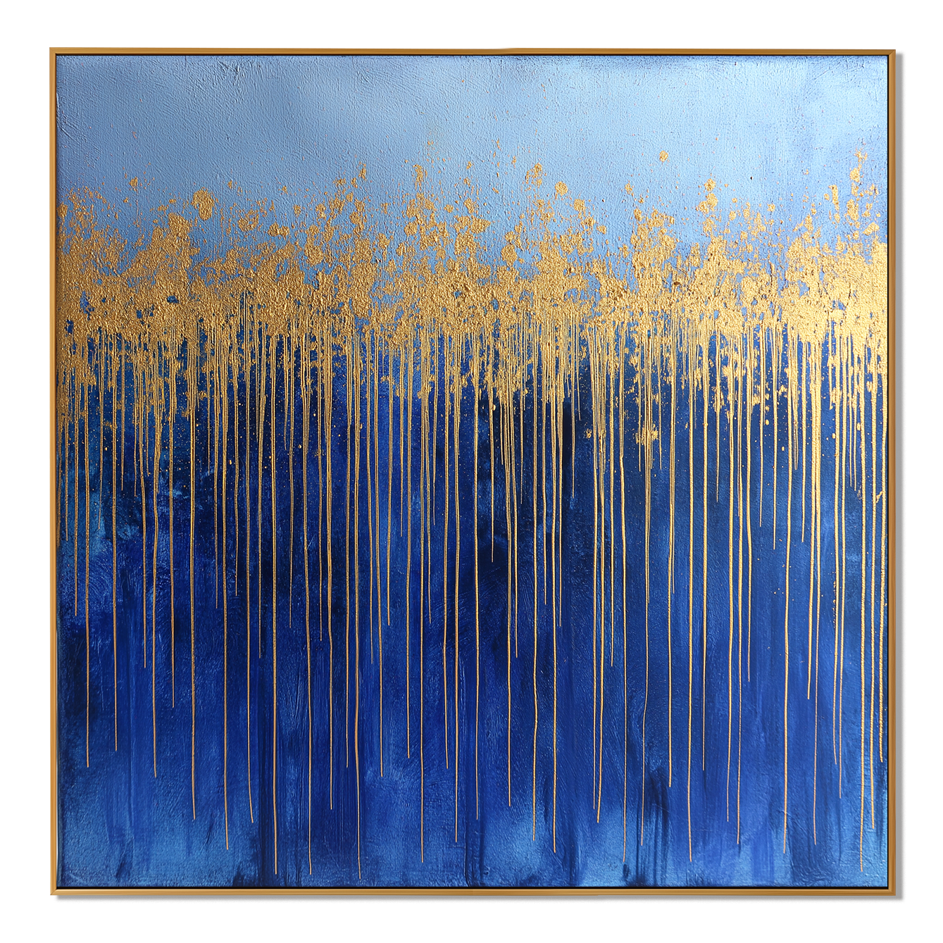 Golden Drift – Hand-Painted Textured Abstract Wall Art#AB14187