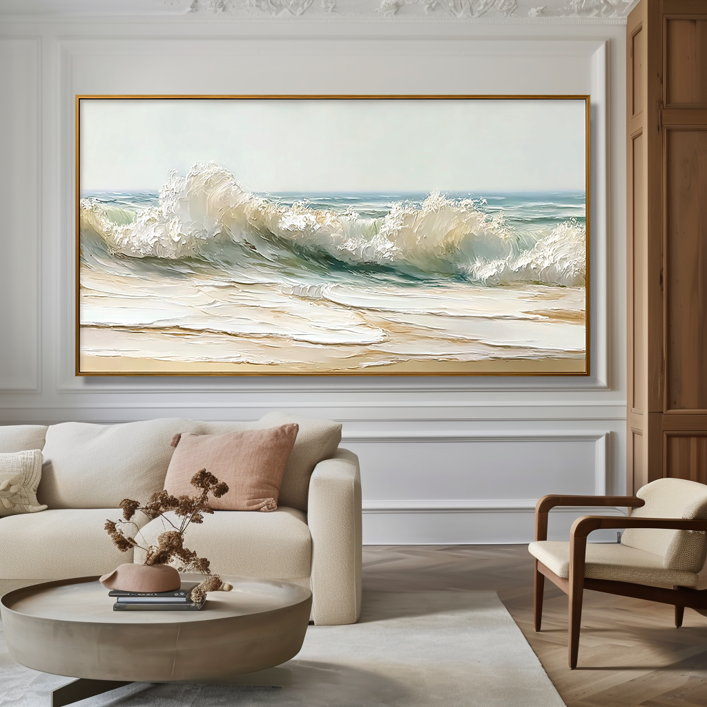 Rising Tide – Large Textured Wave Painting#AB14300