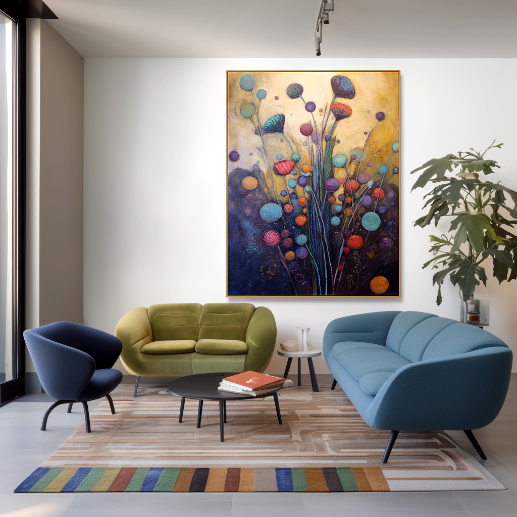 Dream Bloom – Abstract Botanical Wall Art#AB0323022