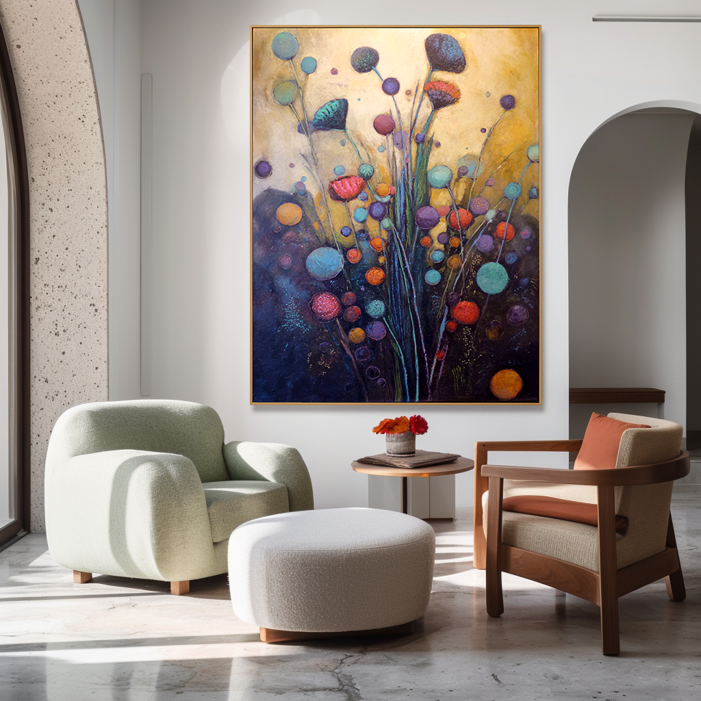Dream Bloom – Abstract Botanical Wall Art#AB0323022