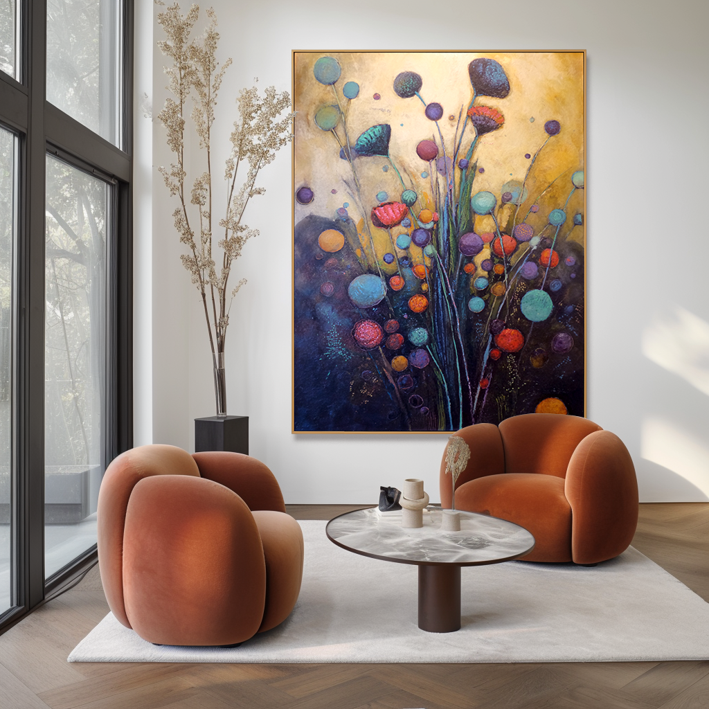 Dream Bloom – Abstract Botanical Wall Art#AB0323022