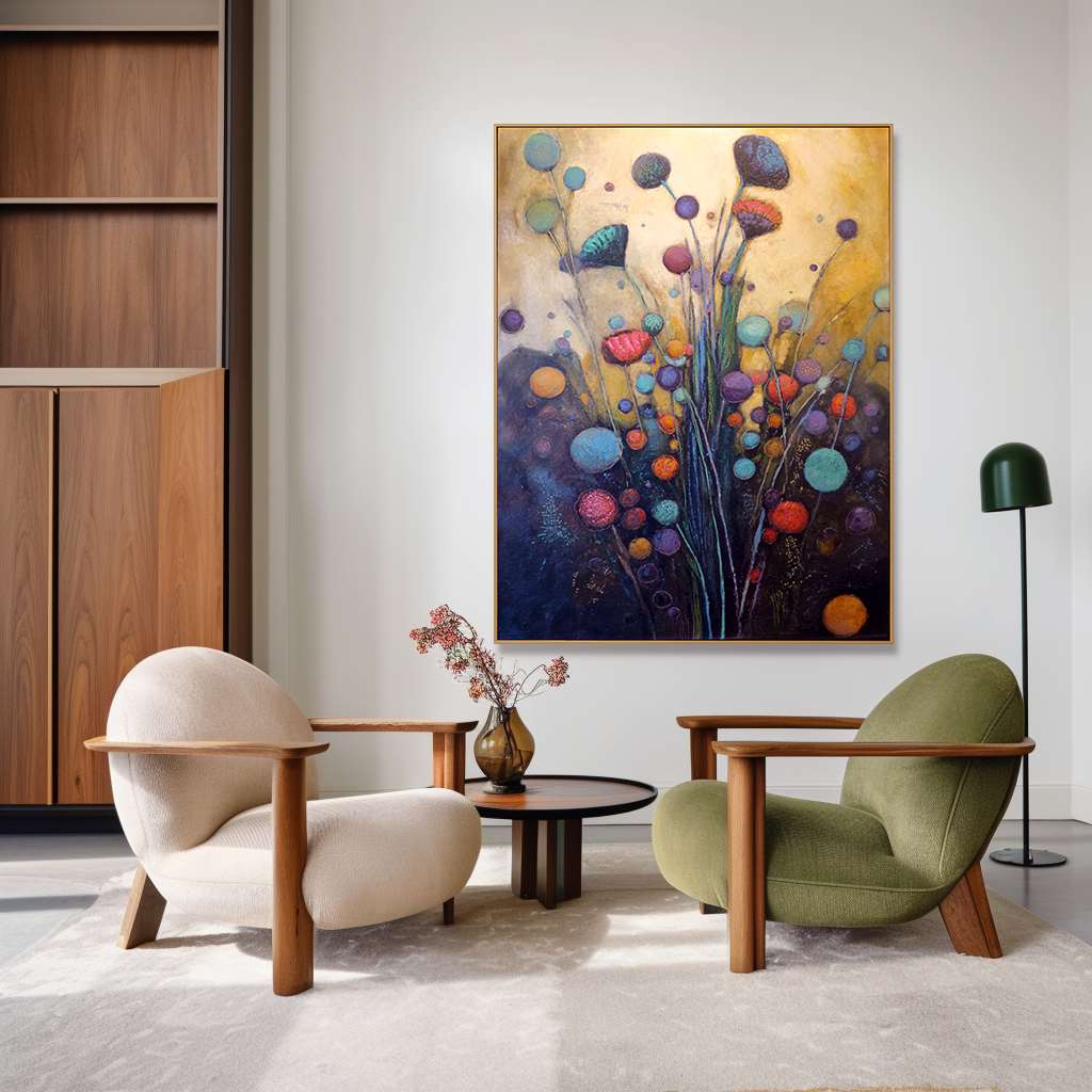 Dream Bloom – Abstract Botanical Wall Art#AB0323022