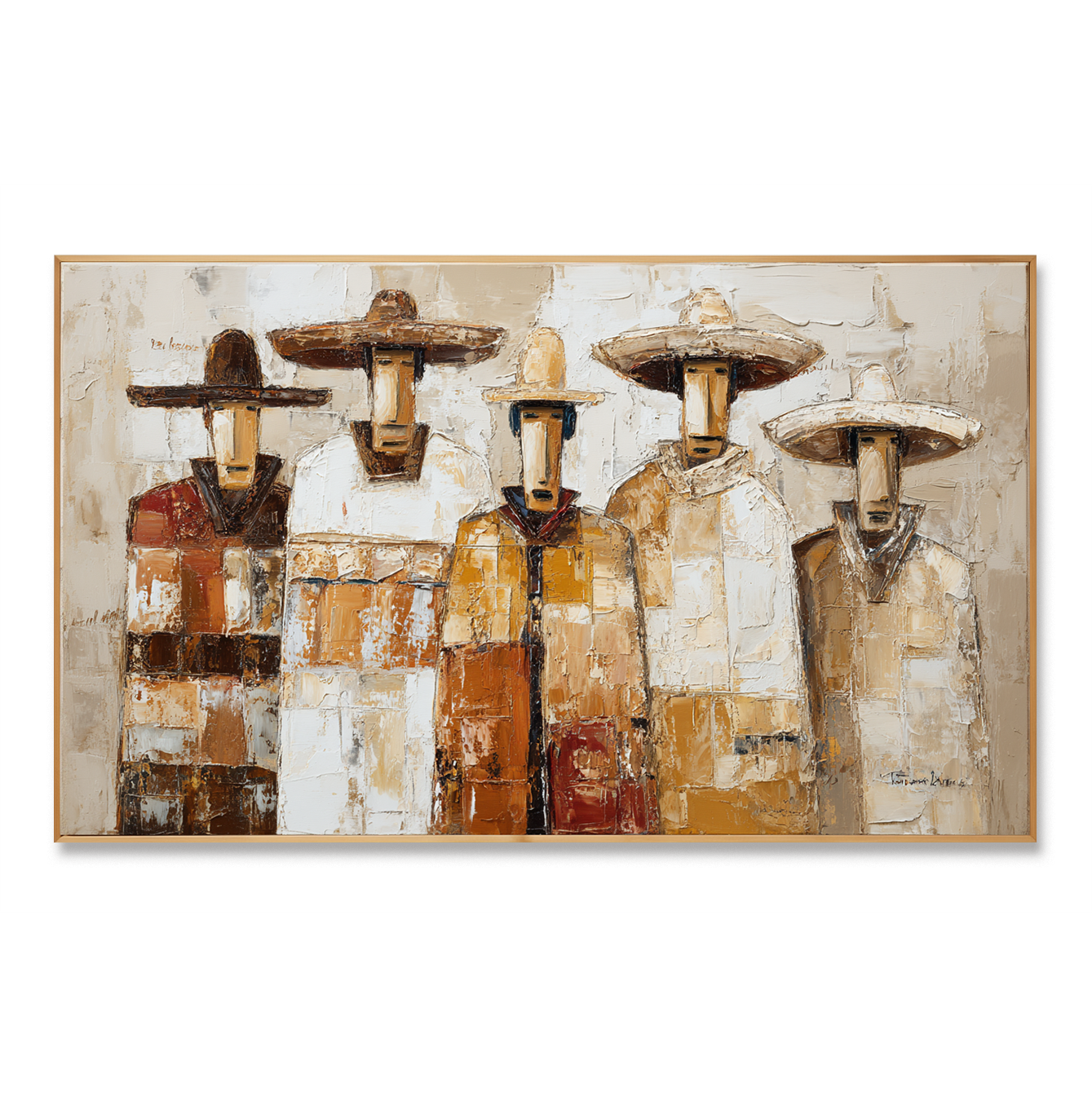 Nomad Collective – Abstract Figures Painting#AB0323013
