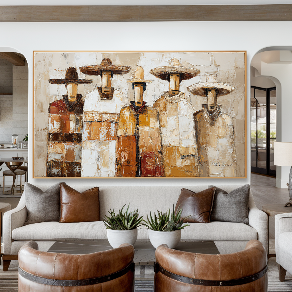 Nomad Collective – Abstract Figures Painting#AB0323013