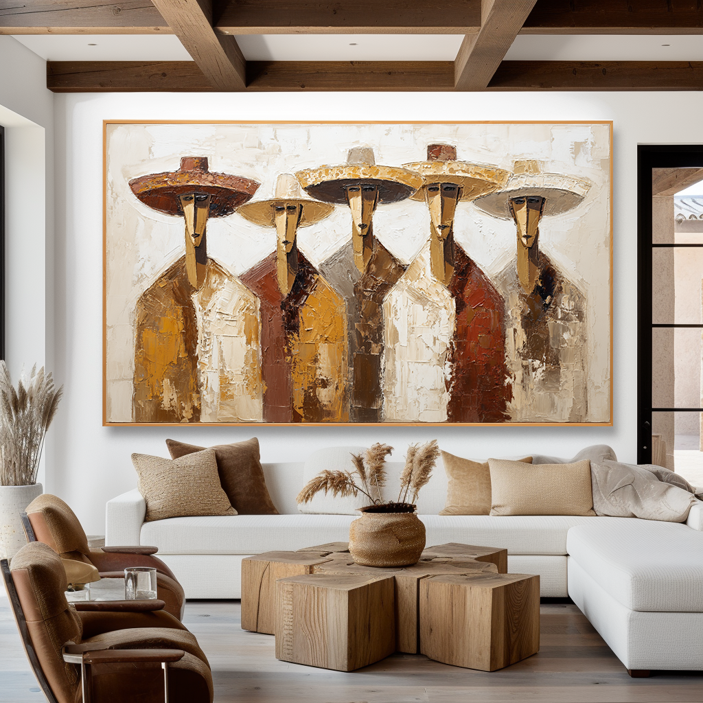 Nomad Line – Abstract Figures Painting#AB0323014