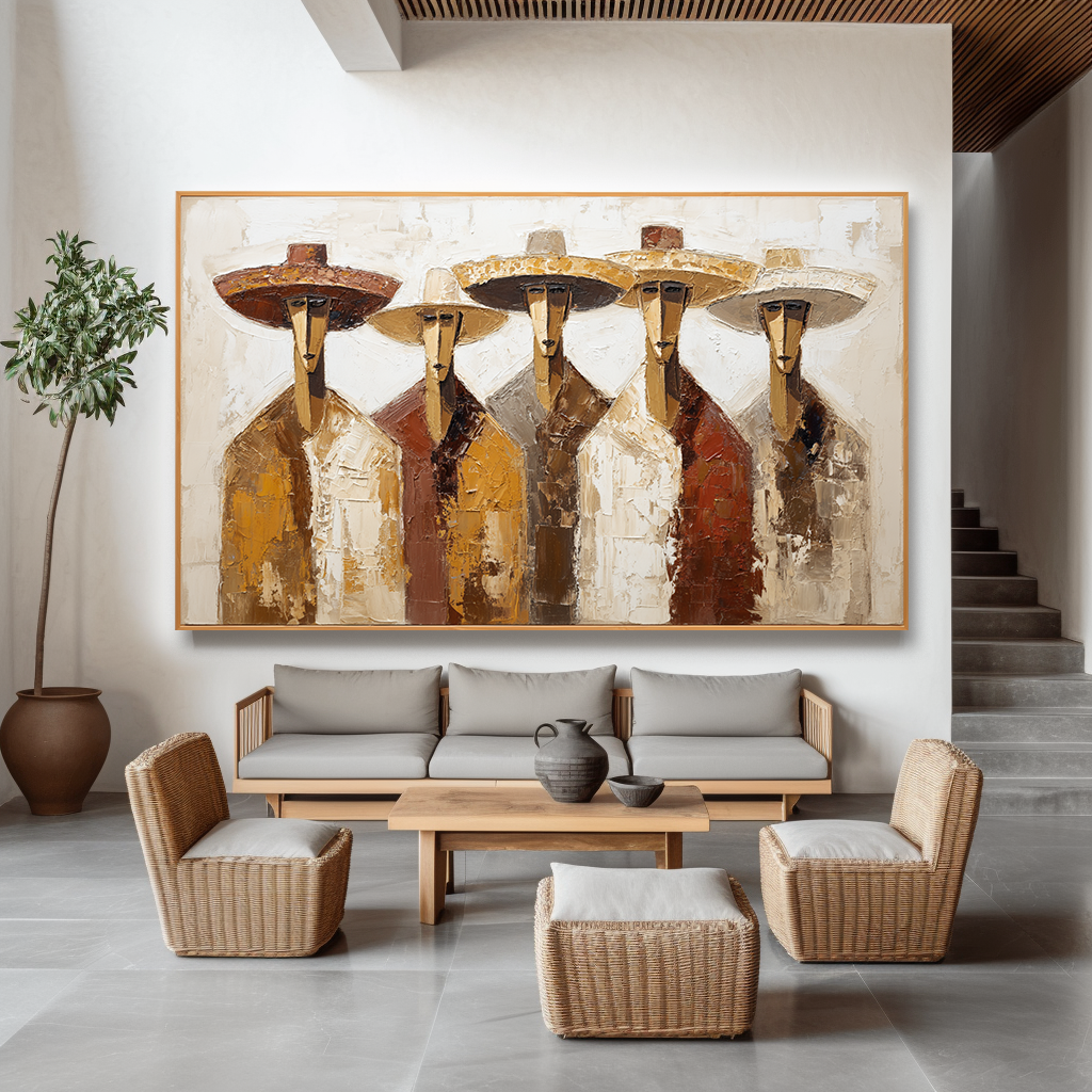 Nomad Line – Abstract Figures Painting#AB0323014