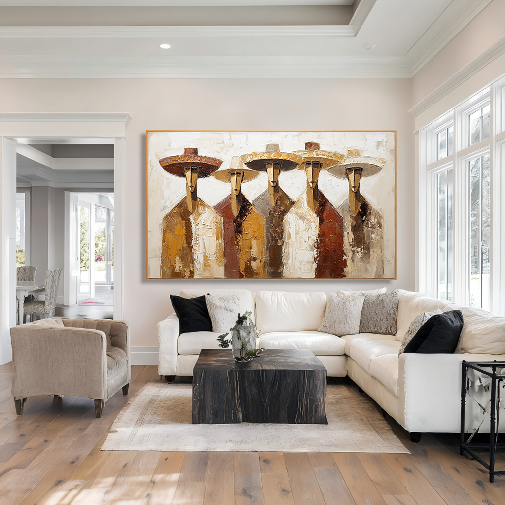 Nomad Line – Abstract Figures Painting#AB0323014