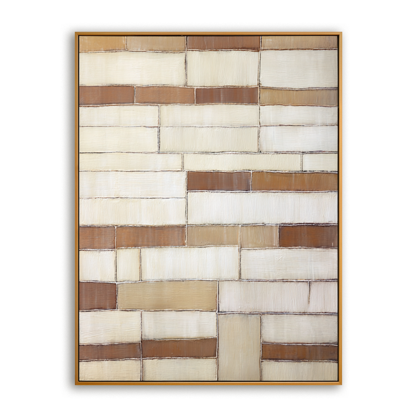 Soft Structure - Neutral Geometric Textured Wall Art#wp260438