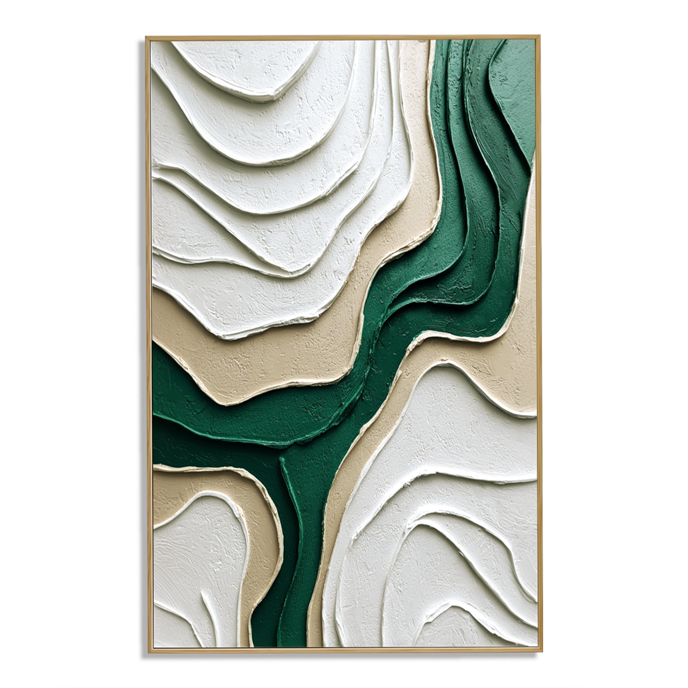 Emerald Flow – Textured Minimalist Abstract Wall Art#wp260462
