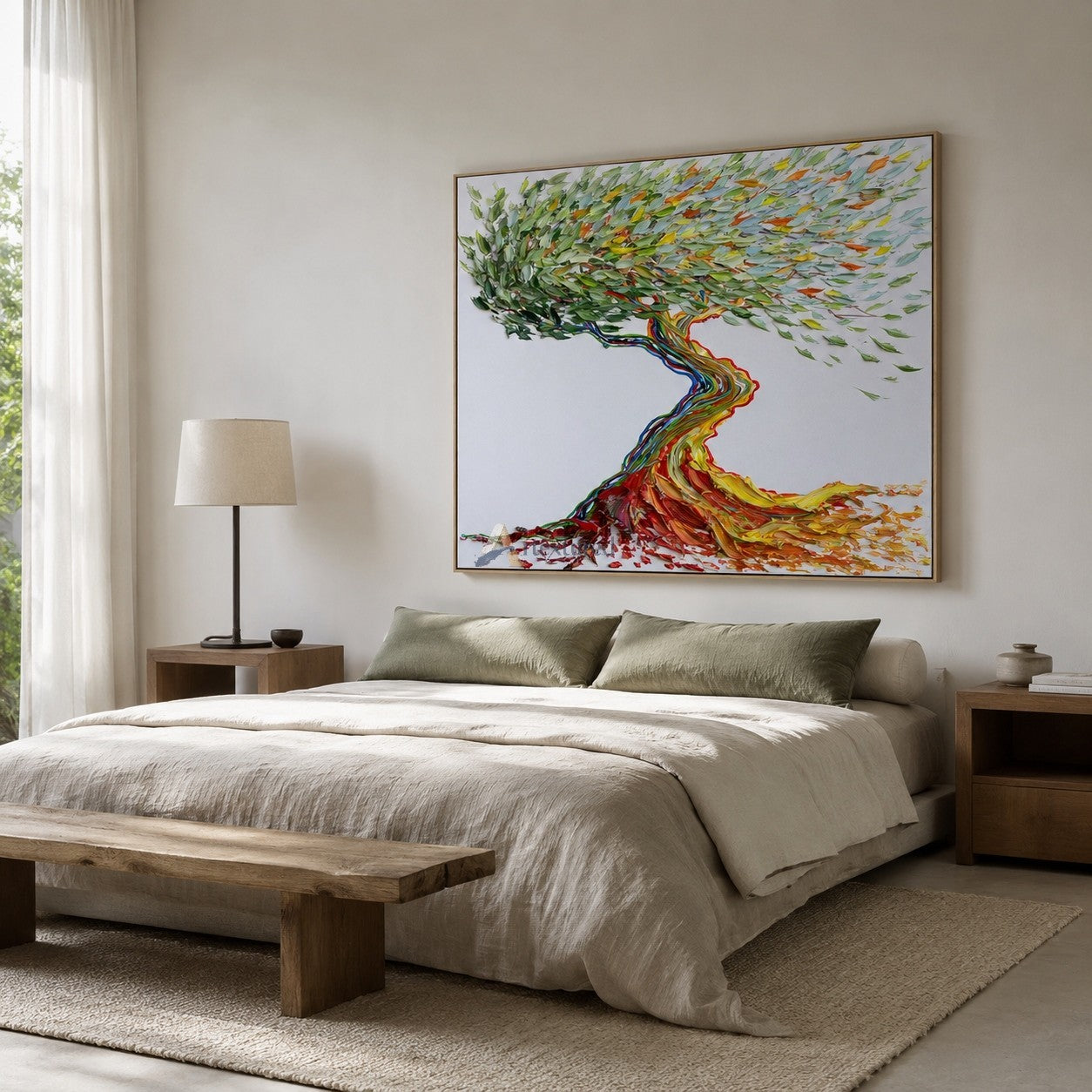 Colorful Tree of Life Textured Wall Art#wp261530