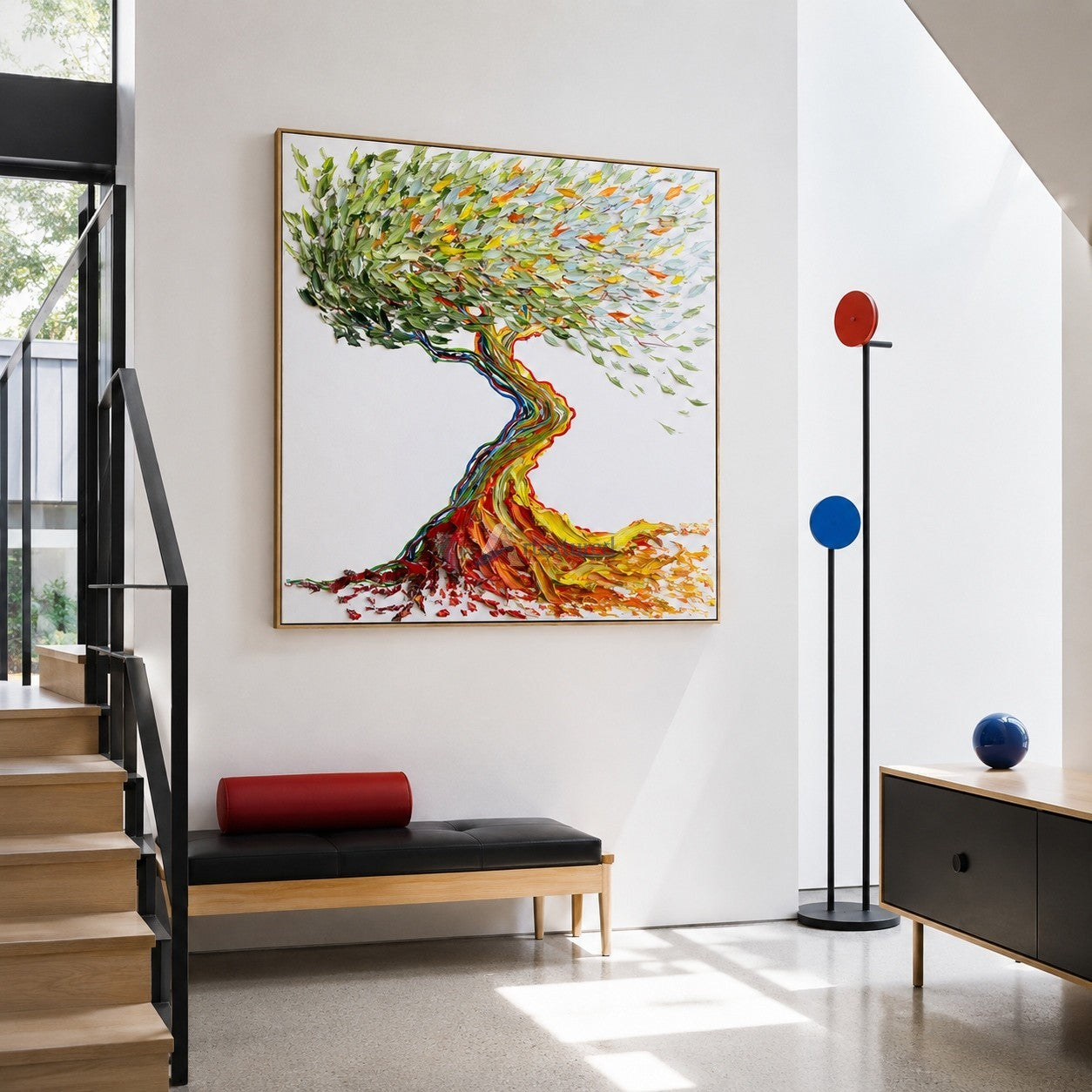 Colorful Tree of Life Textured Wall Art#wp261530