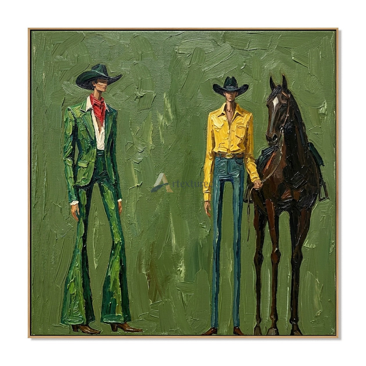 Range in Style – Western Cowboy Fashion Painting#wp261626