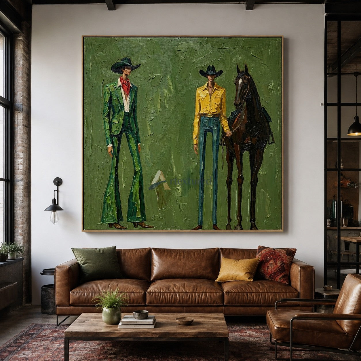 Range in Style – Western Cowboy Fashion Painting#wp261626