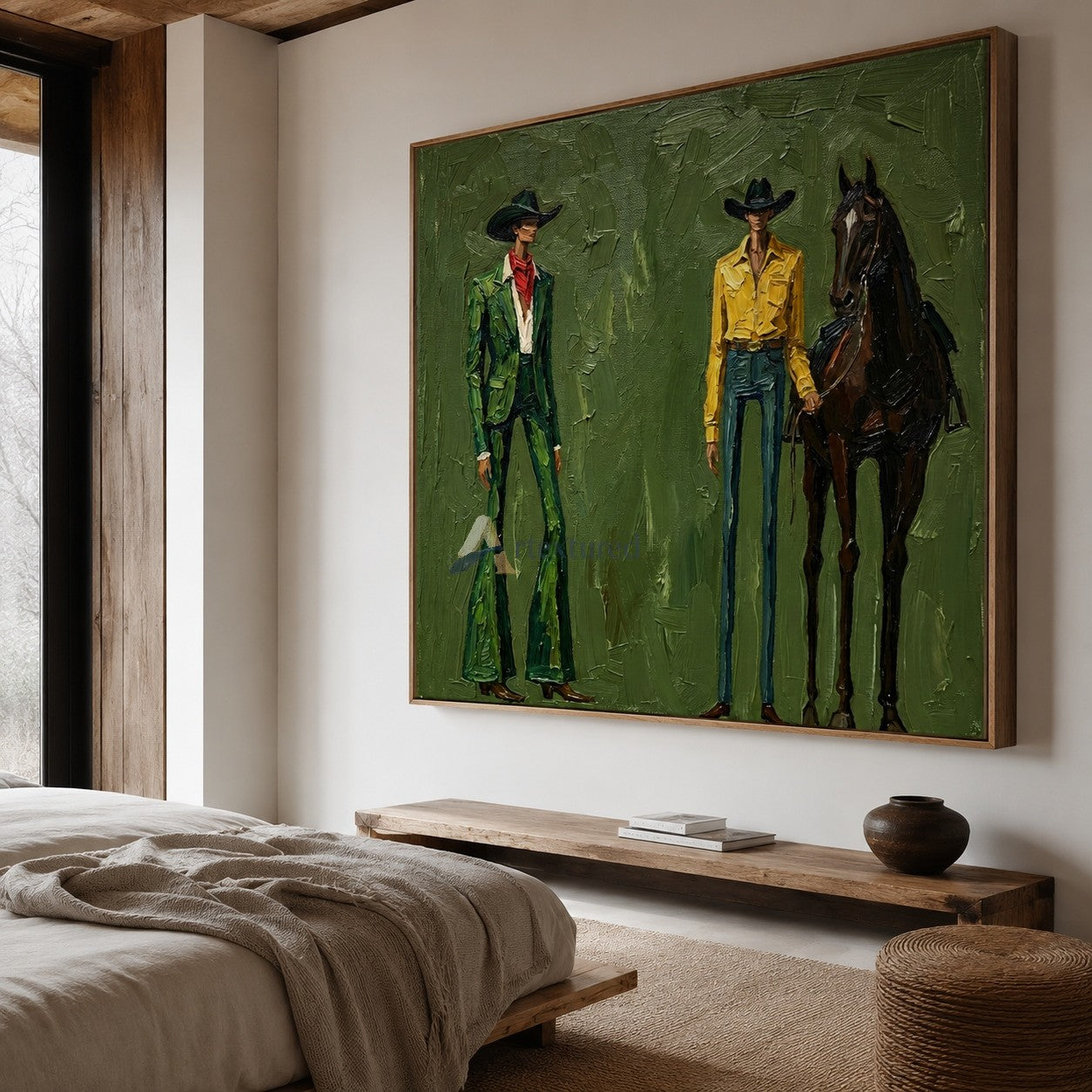 Range in Style – Western Cowboy Fashion Painting#wp261626