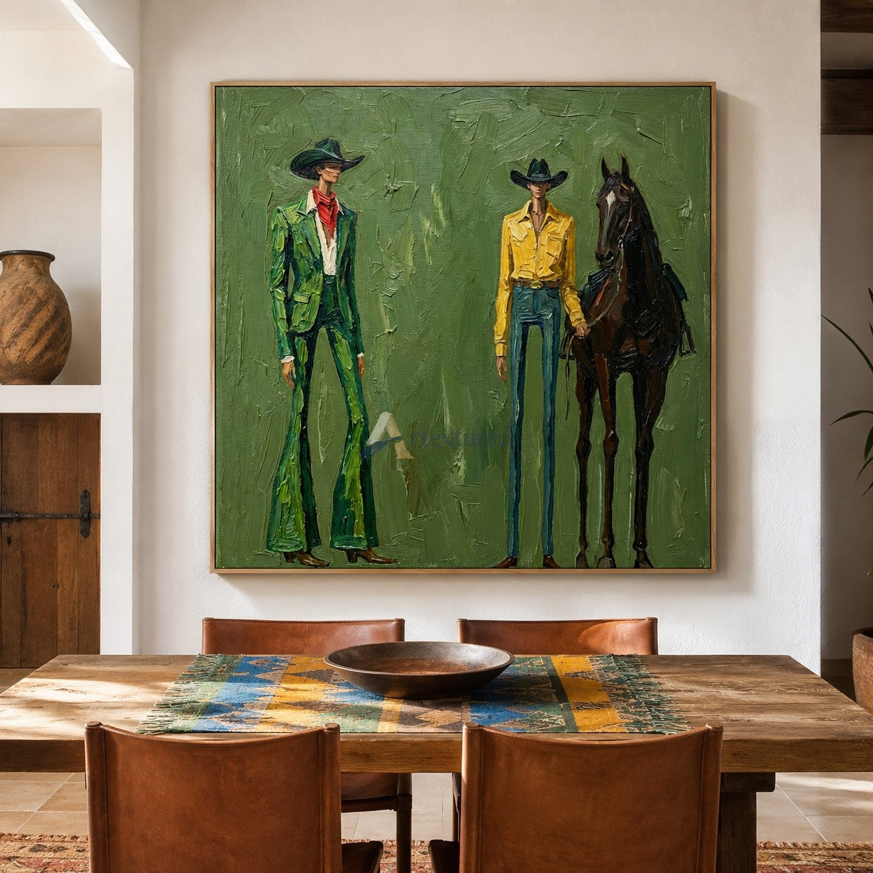 Range in Style – Western Cowboy Fashion Painting#wp261626