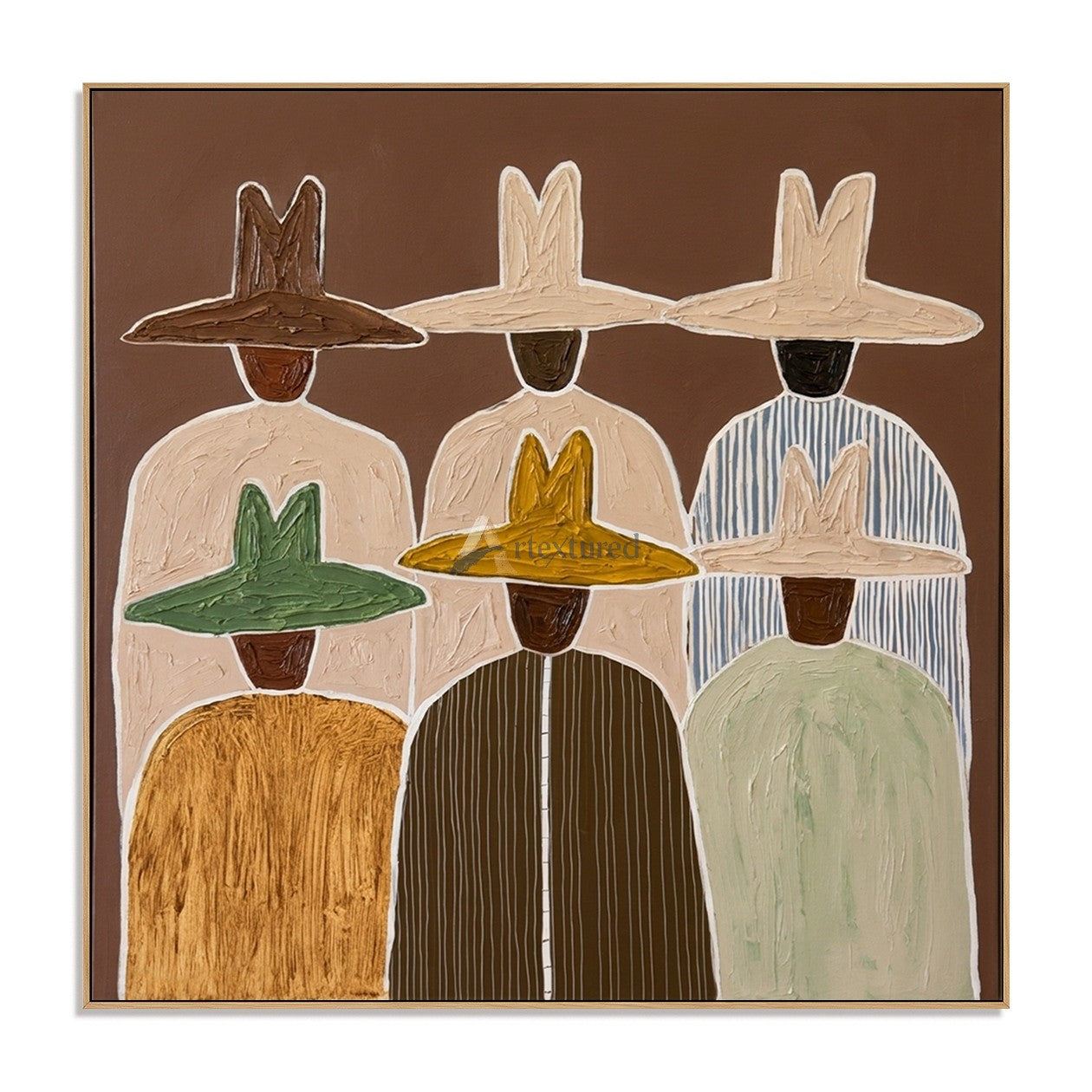 Desert Kin – Southwestern Folk Art Group Portrait#wp261630