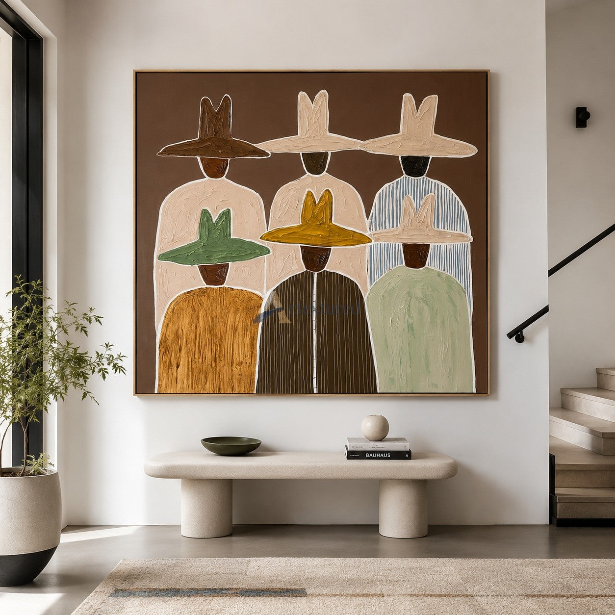Desert Kin – Southwestern Folk Art Group Portrait#wp261630