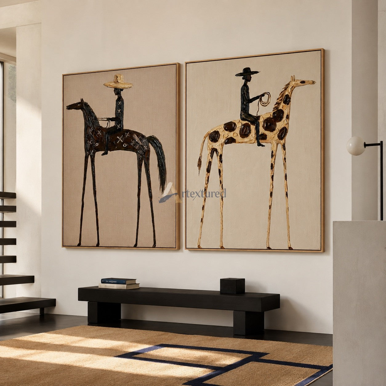 Tall Tales – Cowboy Horse Diptych Wall Art Set#wp261631