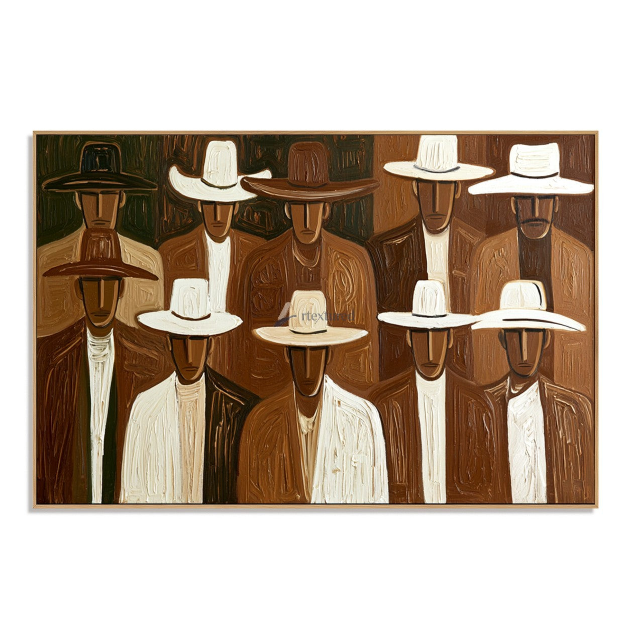 Guardians of the Range — Five Western Riders and Horses Wall Art#wp261797